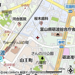 庄川合口用水会館周辺の地図