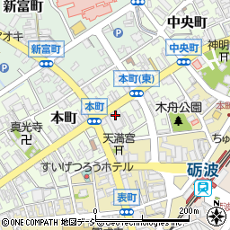 北陸銀行砺波支店周辺の地図