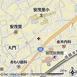 長野県長野市安茂里周辺の地図