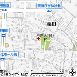 長野県長野市栗田401周辺の地図