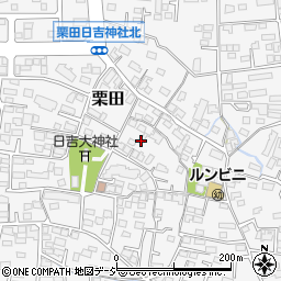 長野県長野市栗田445周辺の地図