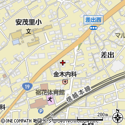長野県長野市安茂里1092-4周辺の地図
