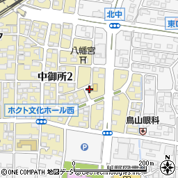 長野中御所郵便局周辺の地図