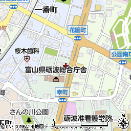 富山銀行砺波支店周辺の地図