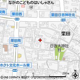 長野県長野市栗田517周辺の地図