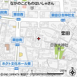 長野県長野市栗田518周辺の地図