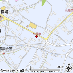 糸井宿周辺の地図