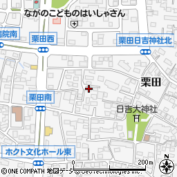 長野県長野市栗田518-2周辺の地図