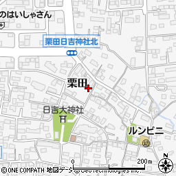 長野県長野市栗田437-11周辺の地図