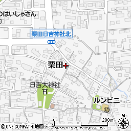 長野県長野市栗田437-1周辺の地図