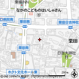 長野県長野市栗田341周辺の地図