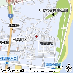 茨城県日立市日高町3丁目19周辺の地図