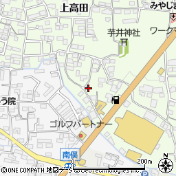 長野県長野市高田1168-16周辺の地図