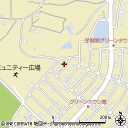 栃木県宇都宮市立伏町72周辺の地図