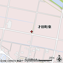 石川県金沢市才田町東周辺の地図