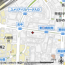 長野県長野市栗田1661周辺の地図