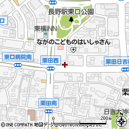 長野県長野市栗田1877周辺の地図