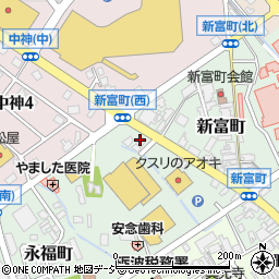 高岡信用金庫砺波支店周辺の地図