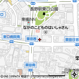 長野県長野市栗田1878周辺の地図