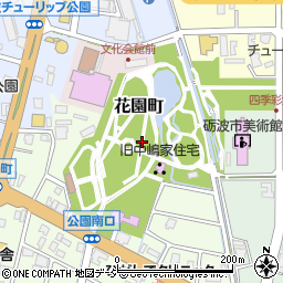 砺波チューリップ公園周辺の地図