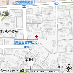 長野県長野市栗田895-1周辺の地図
