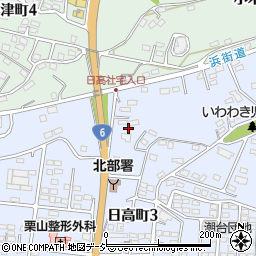 茨城県日立市日高町3丁目24周辺の地図