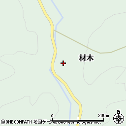 石川県河北郡津幡町材木ホ周辺の地図