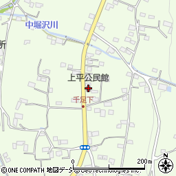 上平公民館周辺の地図
