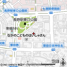 長野県長野市栗田2117周辺の地図