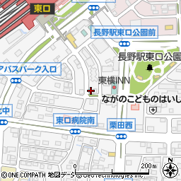 長野県長野市栗田2168周辺の地図
