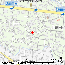 長野県長野市高田1111-17周辺の地図