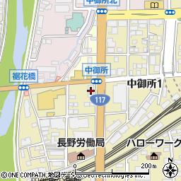 大東建託長野支店周辺の地図