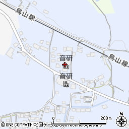 株式会社音研　栃木工場周辺の地図