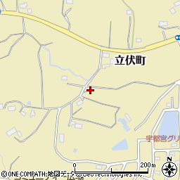 栃木県宇都宮市立伏町424周辺の地図