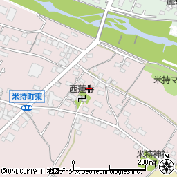 長野県須坂市米持周辺の地図