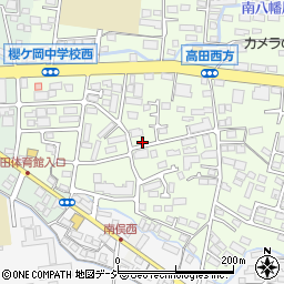 長野県長野市高田1014-1周辺の地図
