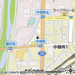 セブンイレブン長野中御所店周辺の地図