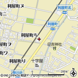 石川県金沢市利屋町ち周辺の地図