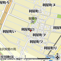 石川県金沢市利屋町ロ周辺の地図