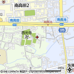 長野県長野市高田南高田1960-1周辺の地図