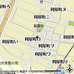 石川県金沢市利屋町ハ72周辺の地図