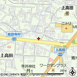 チンタイバンクミニミニＦＣ長野高田店周辺の地図