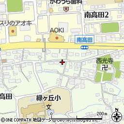 長野県長野市高田2015周辺の地図