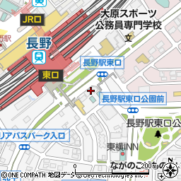 ホテルサンルート長野東口周辺の地図