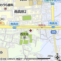 長野県長野市高田南高田1954-1周辺の地図