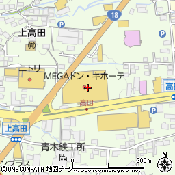 長野銀行ＭＥＧＡドン・キホーテ長野店 ＡＴＭ周辺の地図