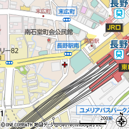 長野プラザホテル周辺の地図
