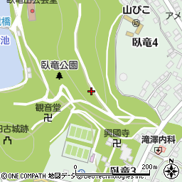 長野県須坂市臥竜周辺の地図