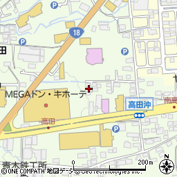 長野県長野市高田1740-8周辺の地図