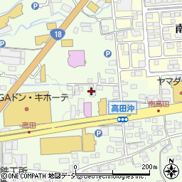長野県長野市高田1739-15周辺の地図